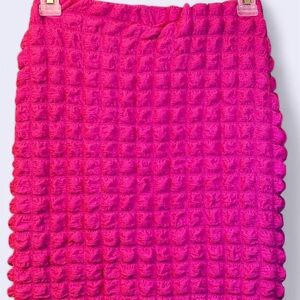 Pink Textured Women's Skirt